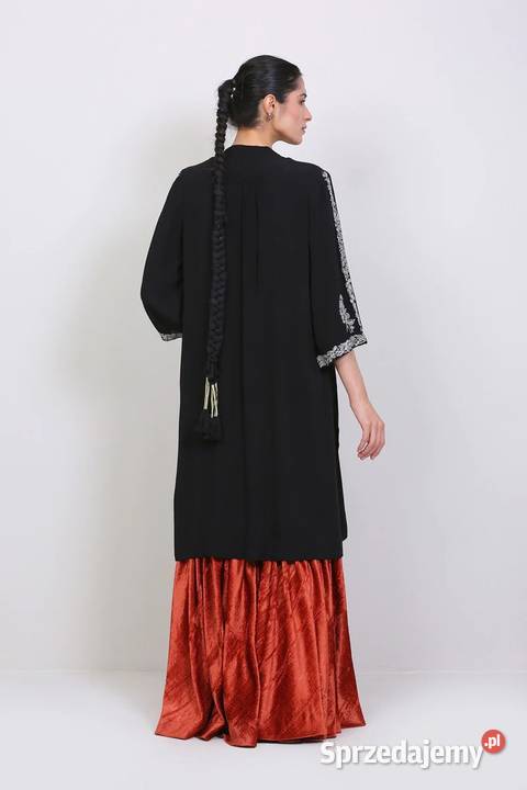 Nowa tunika indyjska S 36 M 38 boho bohemian czarny Szczecin