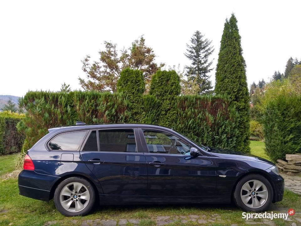 BMW seria 3 318d 20 diesel 2006 r granat zadbana welurowa tapicerka Seria 3 Brenna