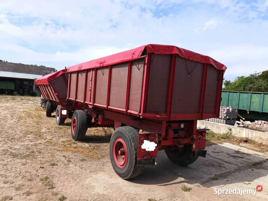Przyczepa rolnicza dwu osiowa wywrot Cimoszka