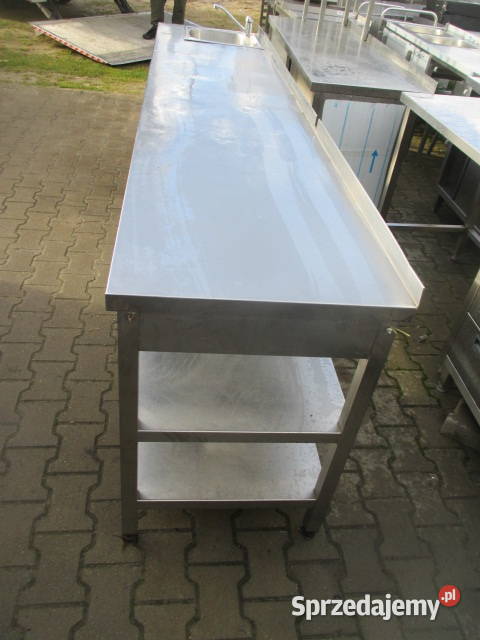 Stół Zlew Gastronomiczny Z 2 Półkami 2806085 Ostrów Wielkopolski sprzedam