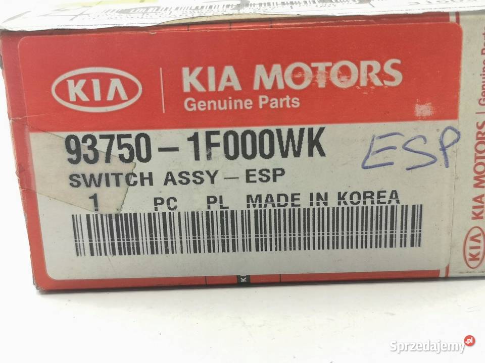 PRZEŁĄCZNIK ESP KIA SPORTAGE 20052006 ORYGINAŁ