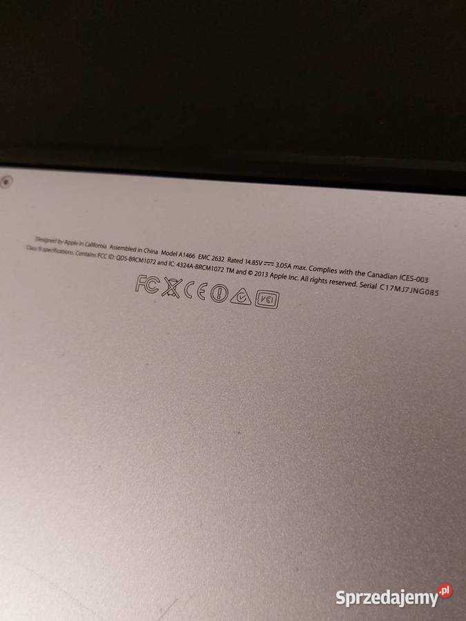 MacBook Air 13 2014 4GB RAM 128GB 132 cykli Warszawa