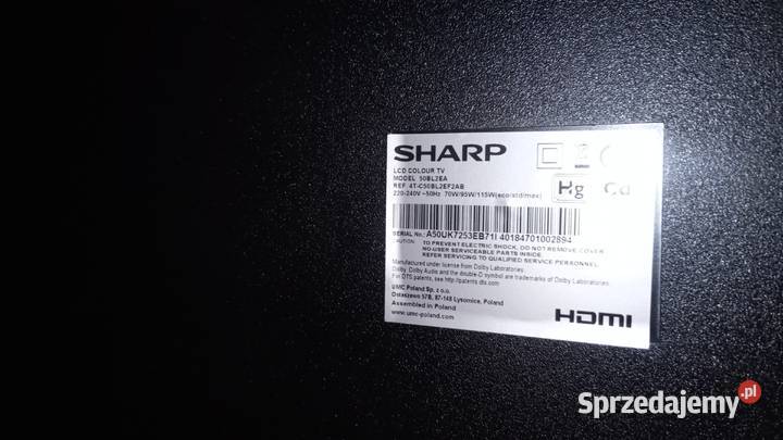 Czesci do tv sharp 50BL2EA Widzów