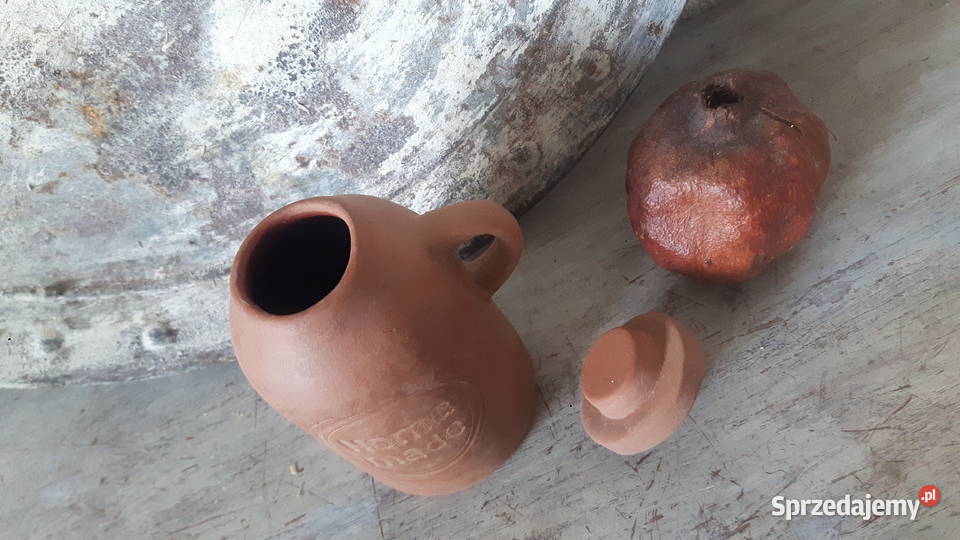 Butelka ceramiczna ręcznie wykonana na zioła Otwock