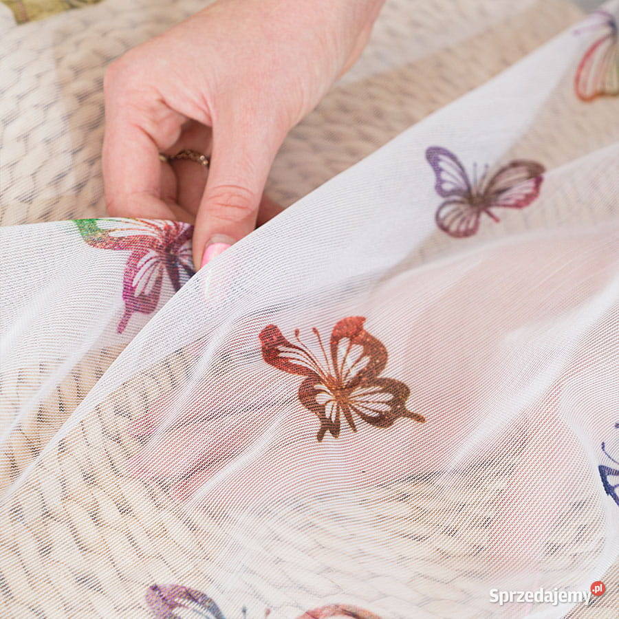 Firany dzieci kolorowe motyle 300x160 firana śląskie Zabrze