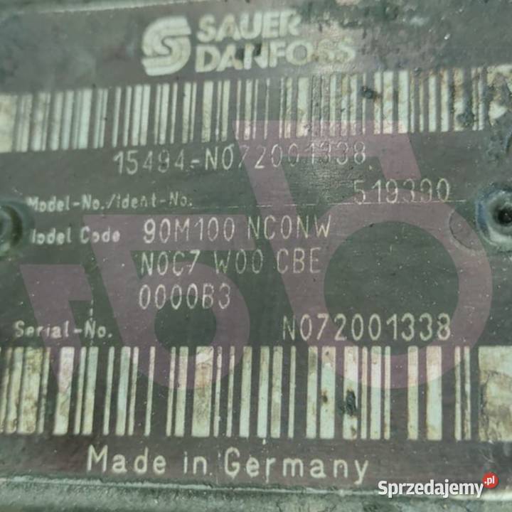Silnik jazdy 519390 Danfoss 90M100 Mecalac MTX Pozostałe Wilkowo