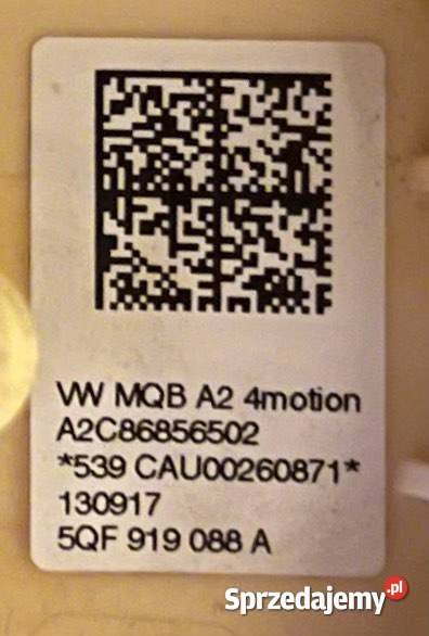 POMPA PALIWA AUDI SEAT SKODA VW 20 TDI 5QF919050 Motoryzacja Katowice