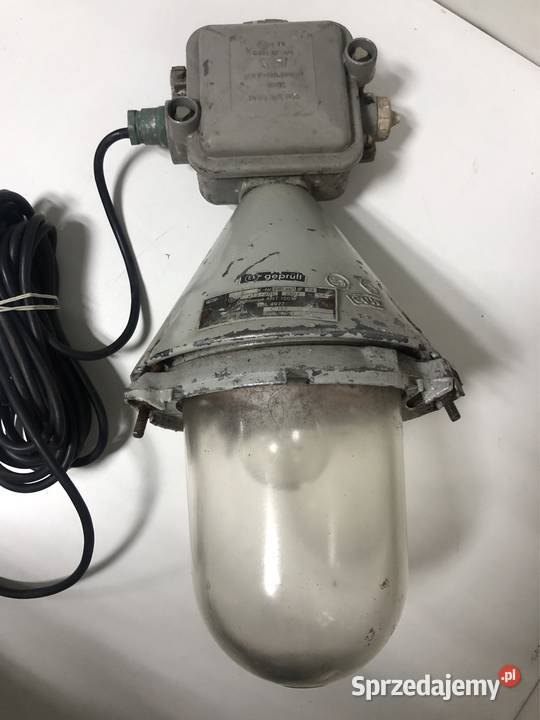 Lampa Loft przemysłowa przeciwwybuchowa 150W PRL wielkopolskie Zbąszyń