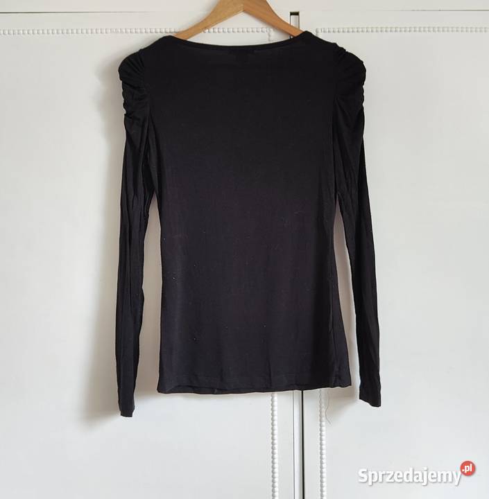 Bluzka top Amisu S 36 czarna wiskoza Rozmiar 36(S) Bluzki i koszule Szczecin