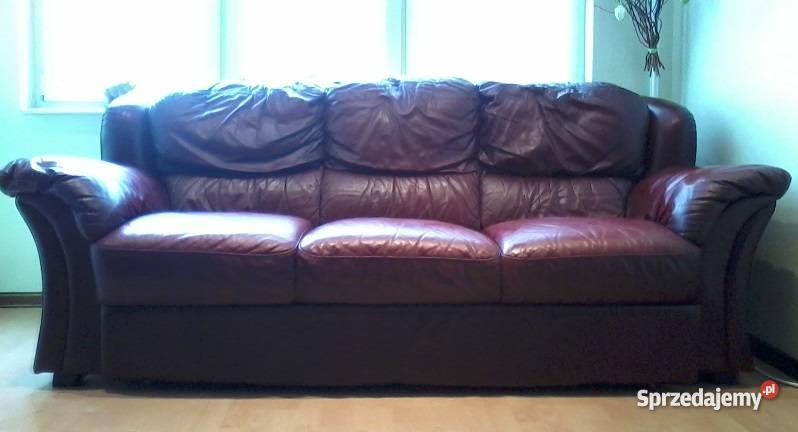 Kenya sofa dwa fotele skóra Warszawa