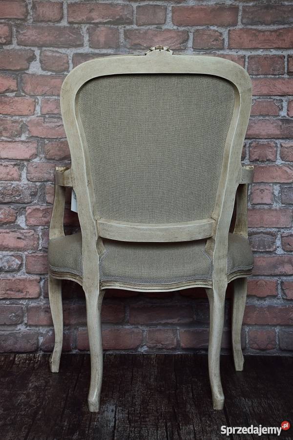 Fotel shabby chic ludwik unikat prowansja Meble Piła