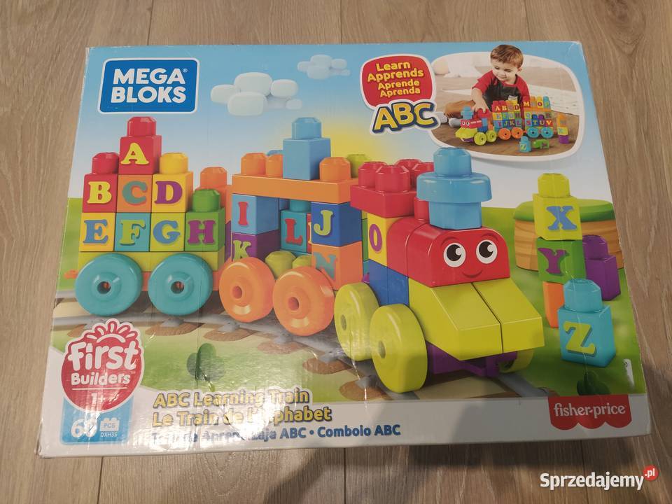 klocki MegaBloks pociąg Alfabet mazowieckie Warszawa sprzedam