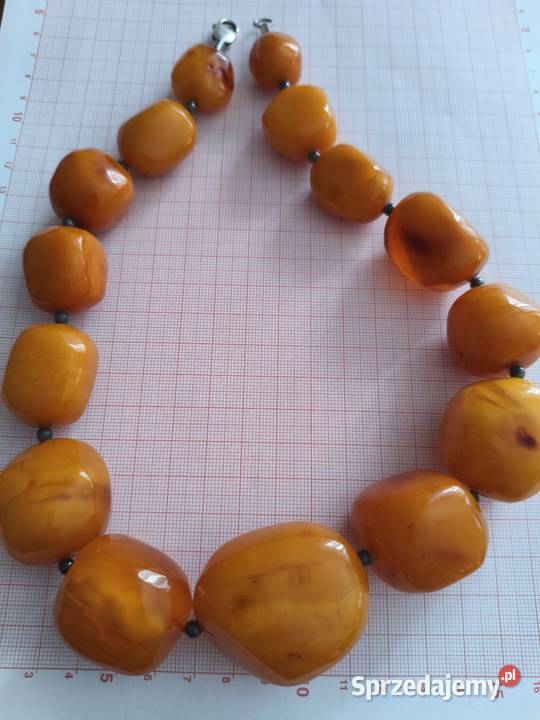 Naszyjnik Bursztyn Vintage 177gram Białystok sprzedam
