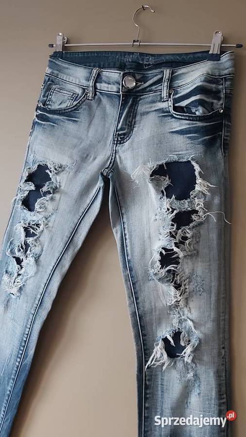 Spodnie dżinsowe jeansy damskie Skinny r28M lubelskie Lublin