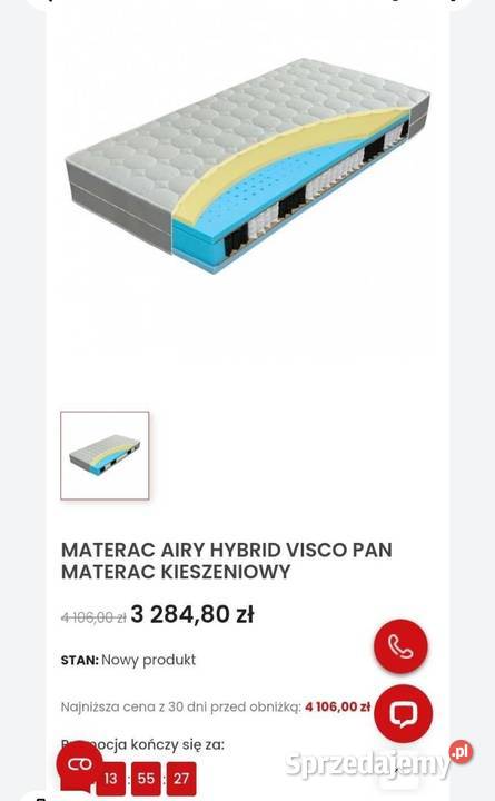 Materac 140200 Pan Materac Warszawa