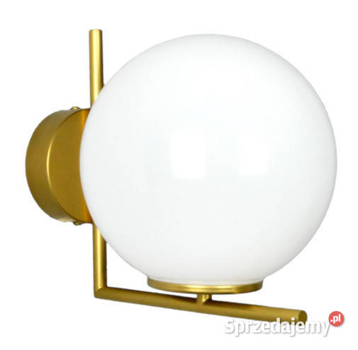 Złoty kinkiet BOLLALT kula 18