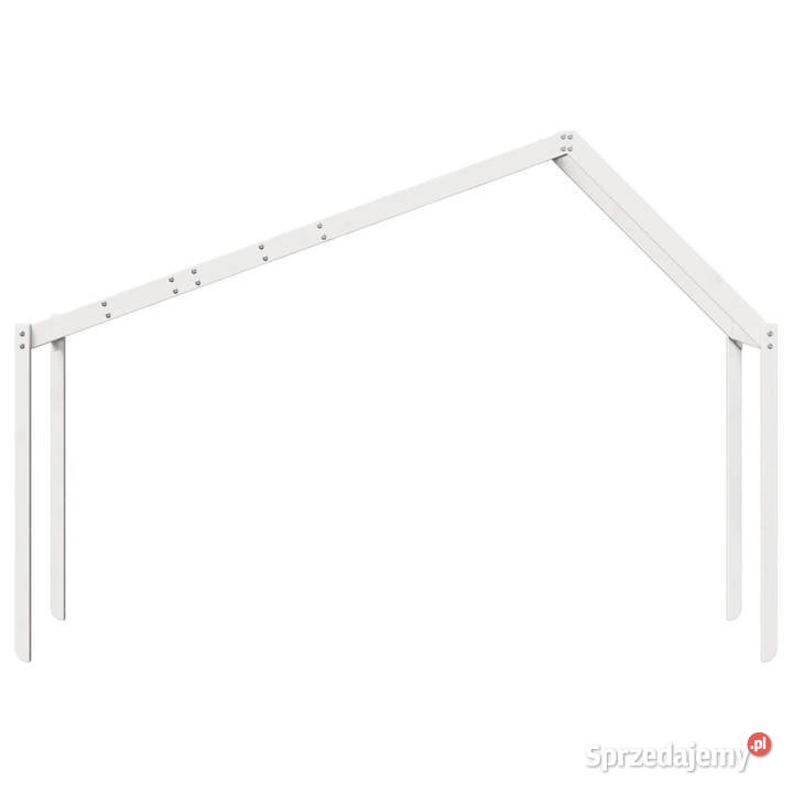 Daszek do łóżka dziecięcego biały 213x855x1445