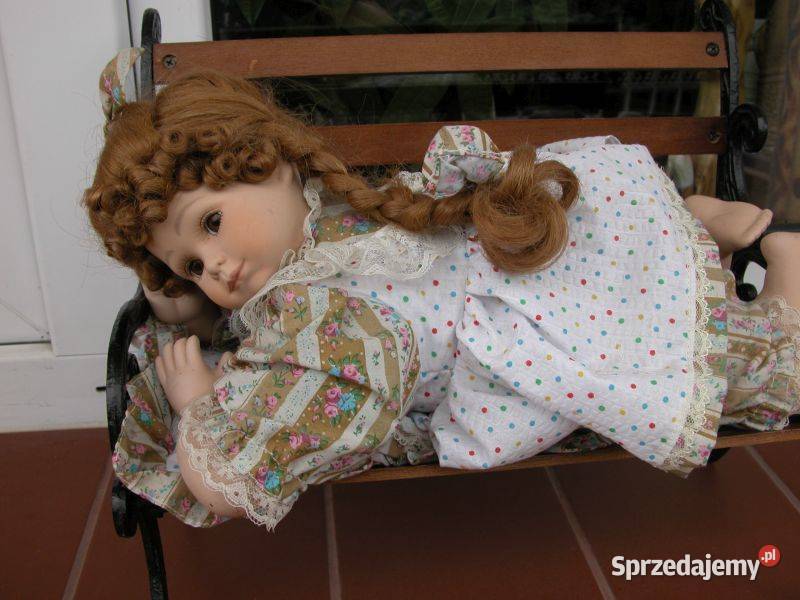 lalka porcelanowa z ławką Dla Dziecka Gorzów Wielkopolski