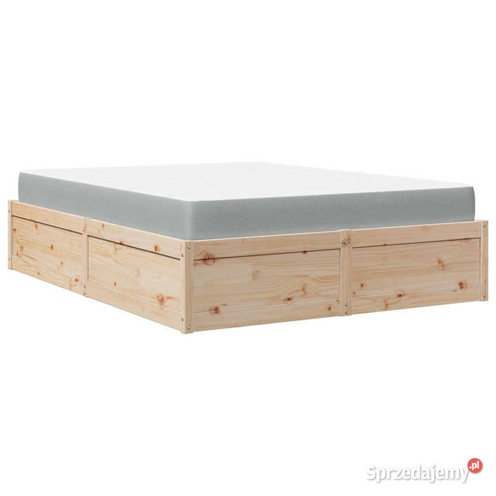 Łóżko z materacem 120x200 lite drewno sosnowe Warszawa