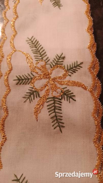 Szarfy bożonarodzeniowe biały sprzedam
