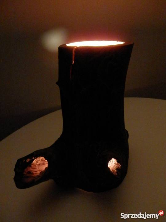 Lampa drewniana ręcznie wykonana6 pkt świetlnych Szczecinek