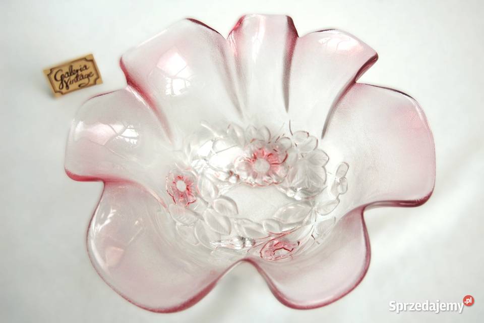 Walther Glas Rosella miska kwiat róża szkło Lublin sprzedam