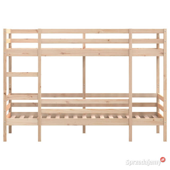Łóżko piętrowe lite drewno sosnowe 75x190 Warszawa sprzedam