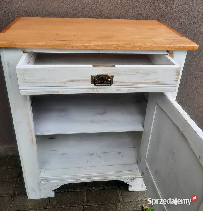 Stara komoda szafka biała przecierana shabby Tczew