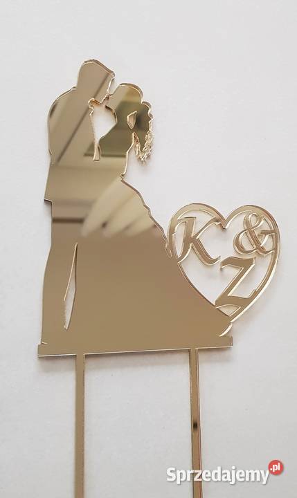 Ślubny topper złoty Częstochowa sprzedam