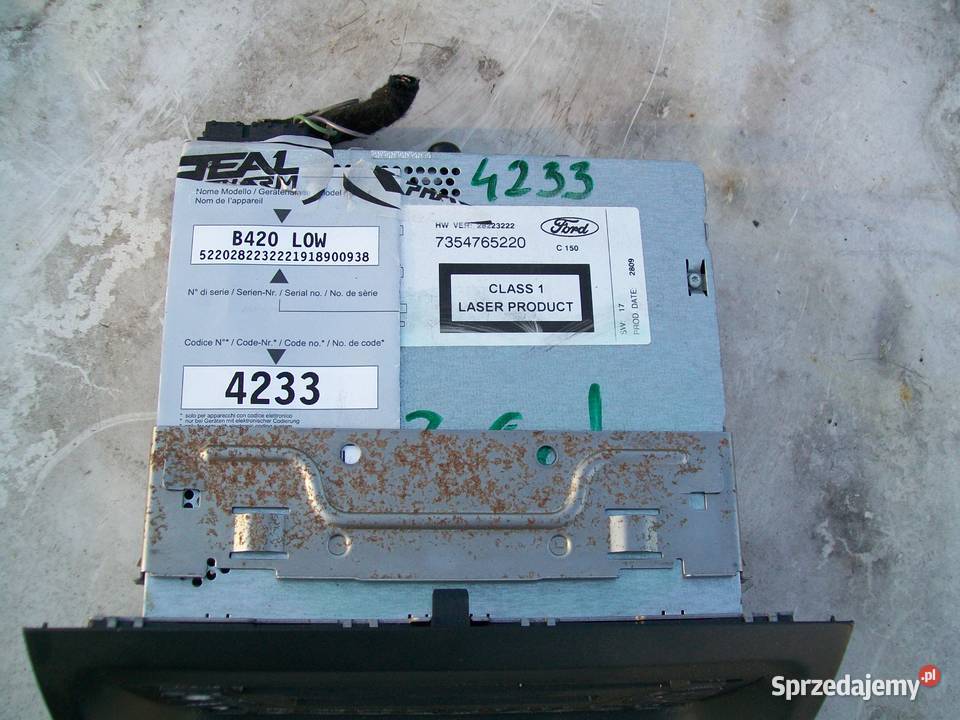 Ford KA Mk2 Radio fabryczne CD Rok produkcji 2010 Mińsk Mazowiecki