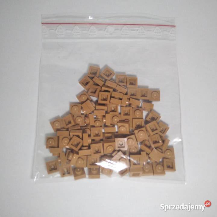 Lego Plate 1x1 Medium Nugat pakiet 100 Kłaj