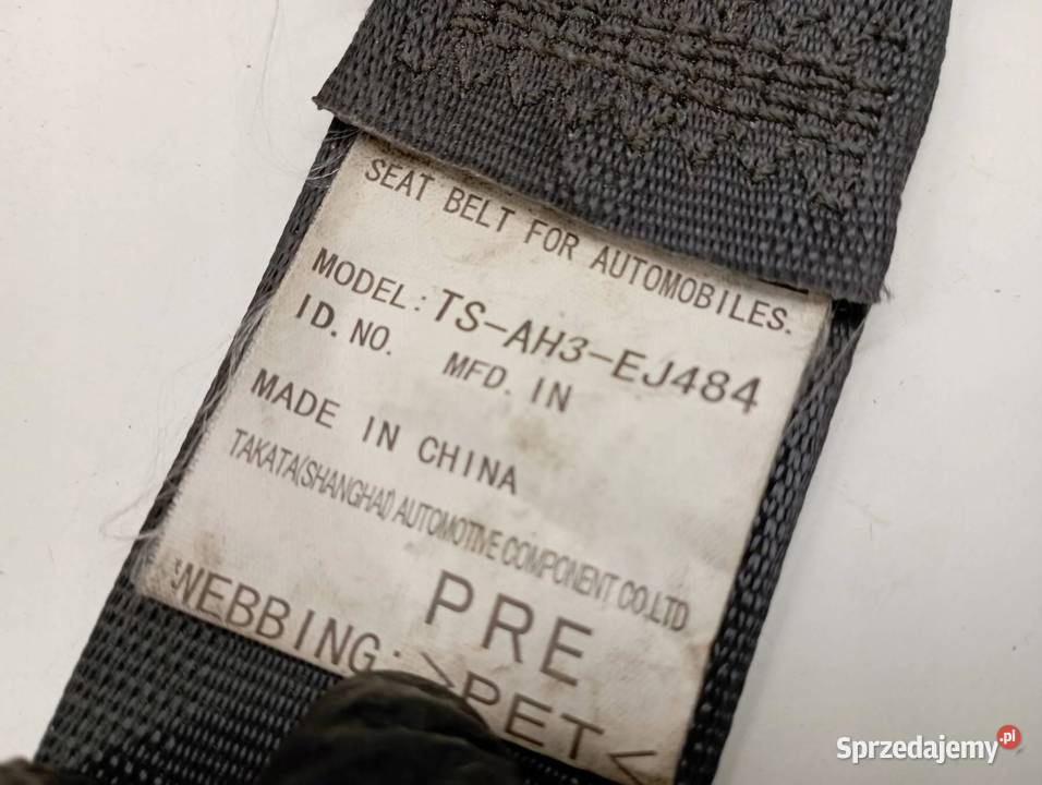 PAS BEZPIECZEŃSTWA LEWY PRZÓD KIEROWCY Honda Rok produkcji 2010