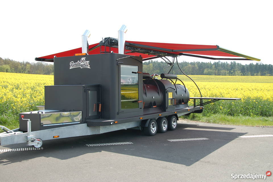 Wędzarnia Grill na przyczepie BBQ catering pełny VAT Golęczewo