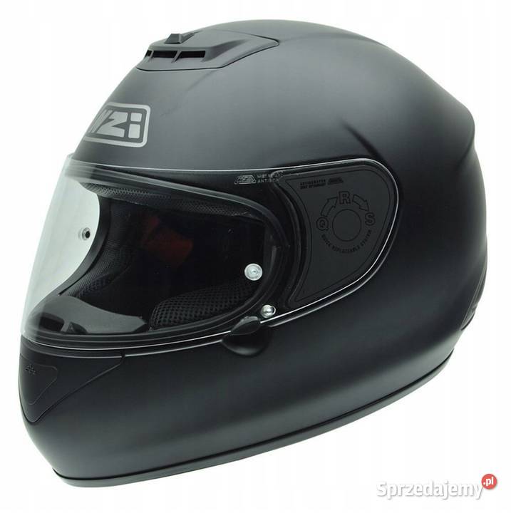 NZI SPYDER Kask motocyklowy V Maty Black czarny Kaski i odzież Trojanów