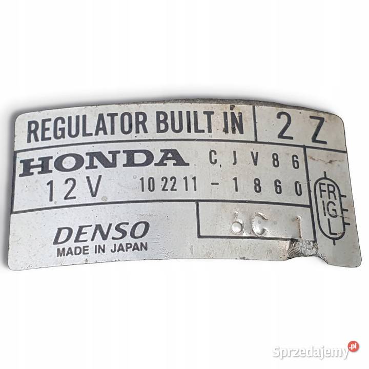 ALTERNATOR Honda CRV CRV I 20 16V 1022111860 lubelskie Chełm