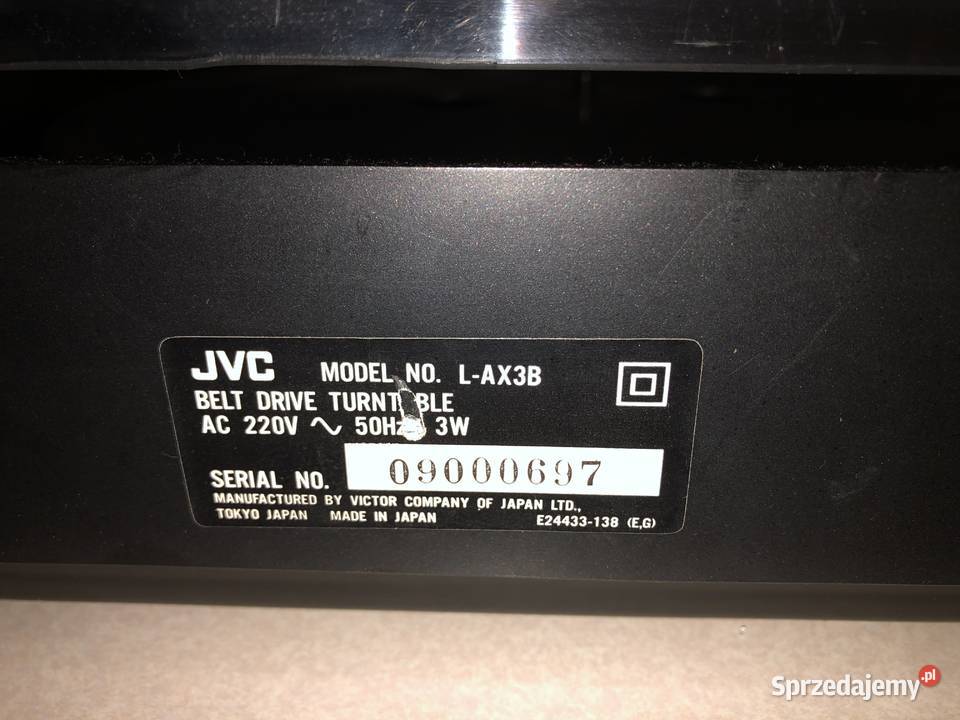 Gramofon JVC JAX3 Made in Japan śląskie Jaworzno