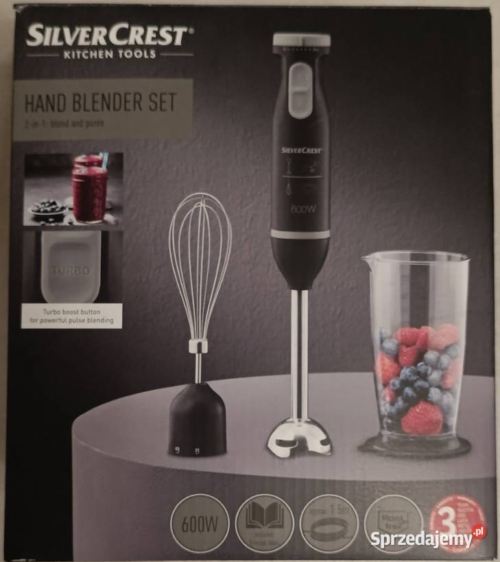 SILVERCREST blender ręczny z zestawem akcesoriów Ełk sprzedam