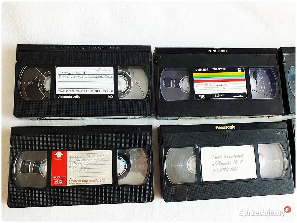 Kaseta VHS 7 Nagranych Kaset Video BASF Żary