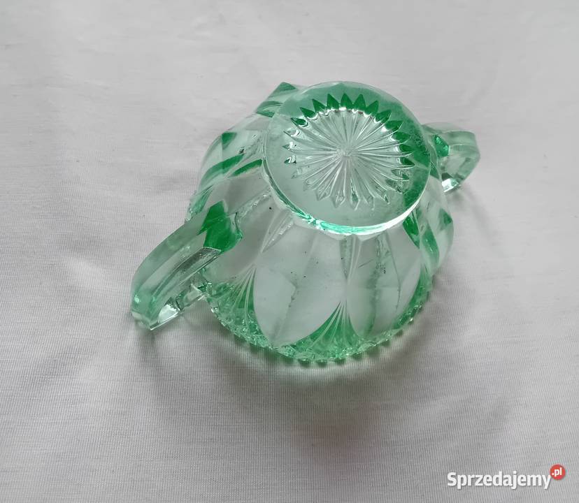 Zielona cukierniczka art deco Karhula Finlandia
