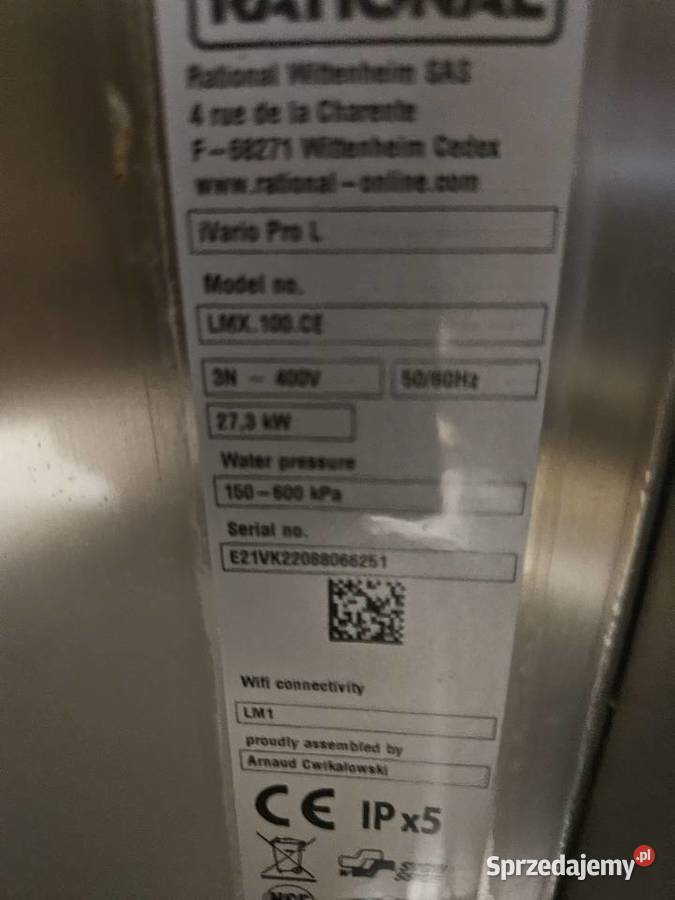 Urządzenie wielofunkcyjne RATIONAL iVario Pro L Pszczyna