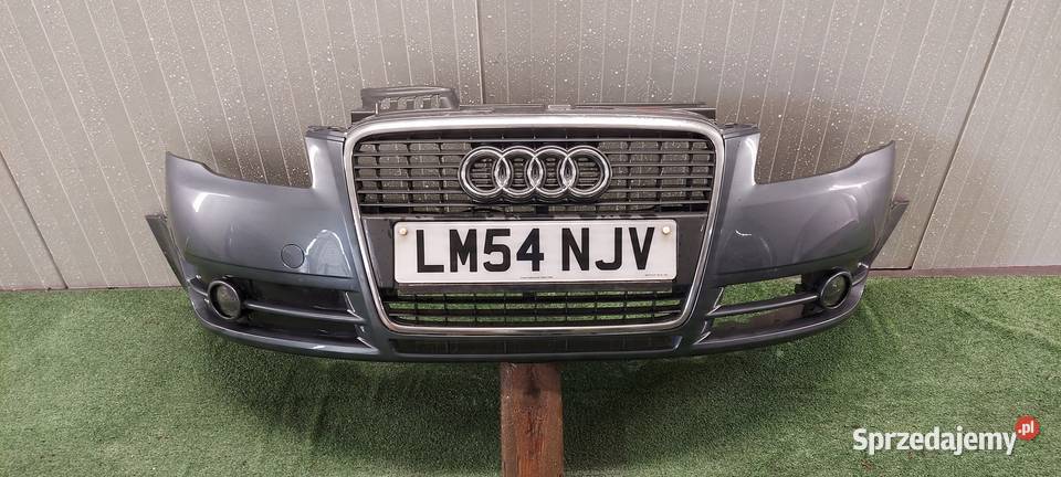 ZDERZAK PRZÓD KOMPLETNY AUDI A4 B7 LAK LX7Z Międzychód