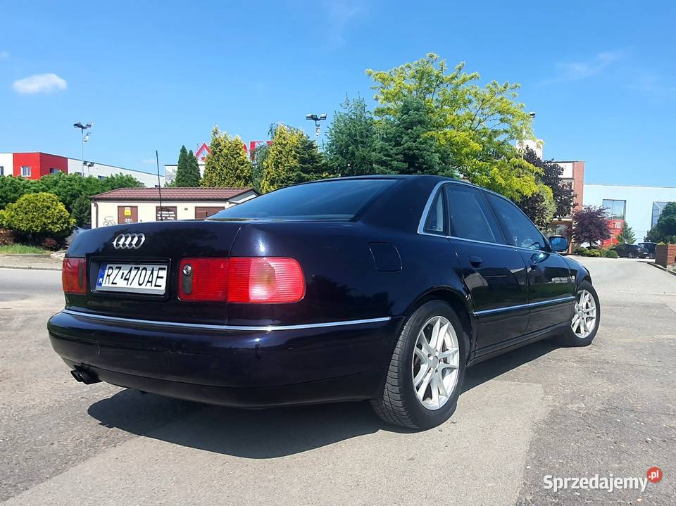 Audi A8 1999r FL 42 V8 benz LPG w przedlifta skórzana tapicerka Rzeszów