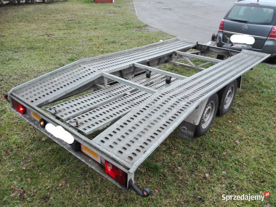 Przyczepa laweta BORO szwajcarka zarejestrowana 1540kg Ostrów Wielkopolski