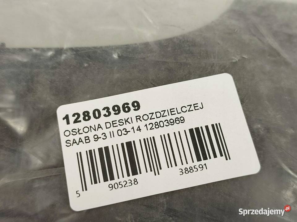 OSŁONA DESKI ROZDZIELCZEJ SAAB 93 II 20032014