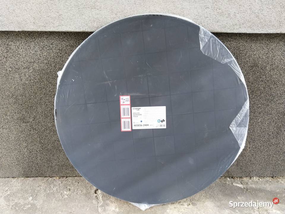 NAJTANIEJ Stół Ogrodowy 90 x 72 Stolik Okrągły śląskie Zabrze