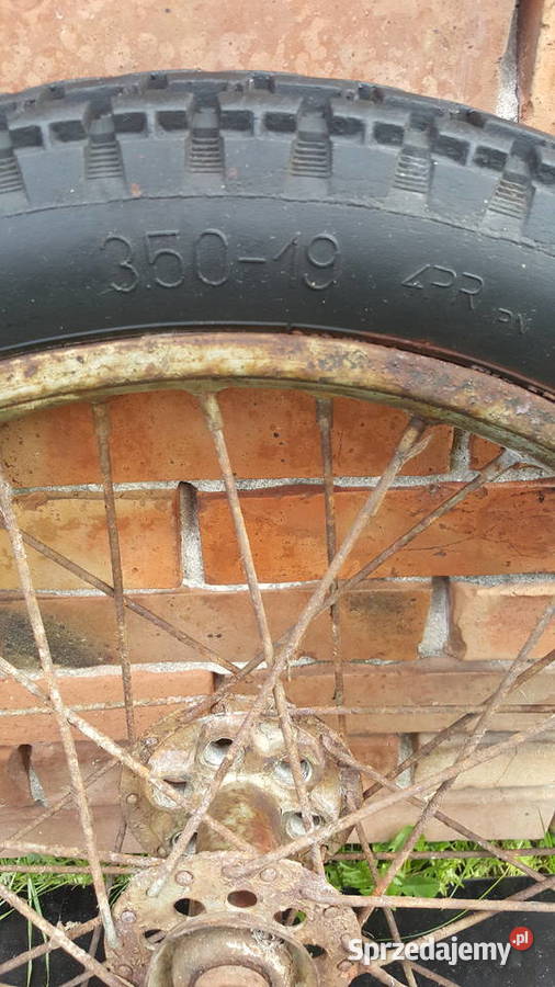 Stare koła do motoru iż 49 opona ładna 35019 Opony, koła, felgi małopolskie Krzeszowice