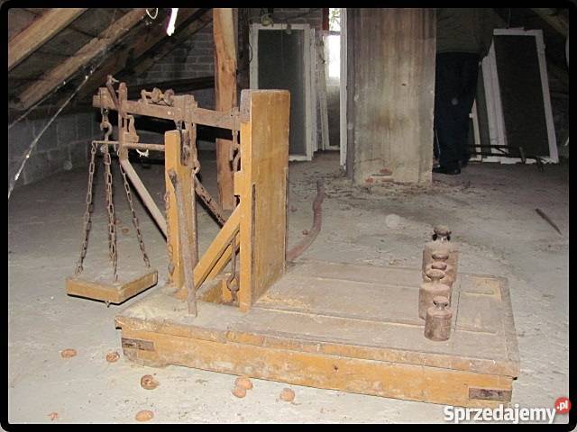 Waga dziesiętna rolnicza szalkowa z odważnikami Płock