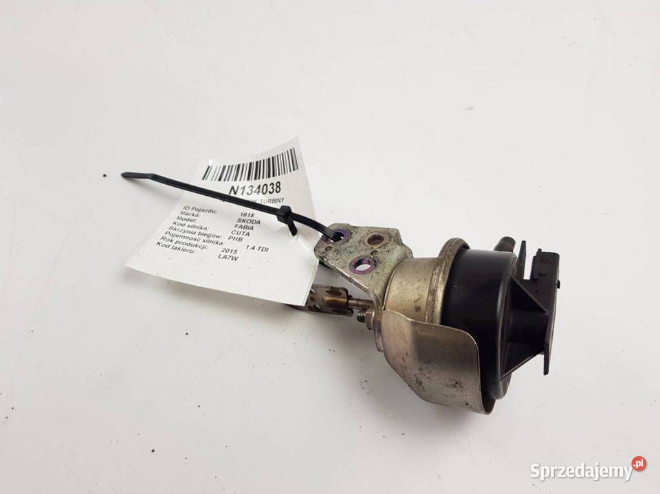 NASTAWNIK TURBINY 0016432 ZAWÓR SKODA FABIA III Pozostałe Lipno