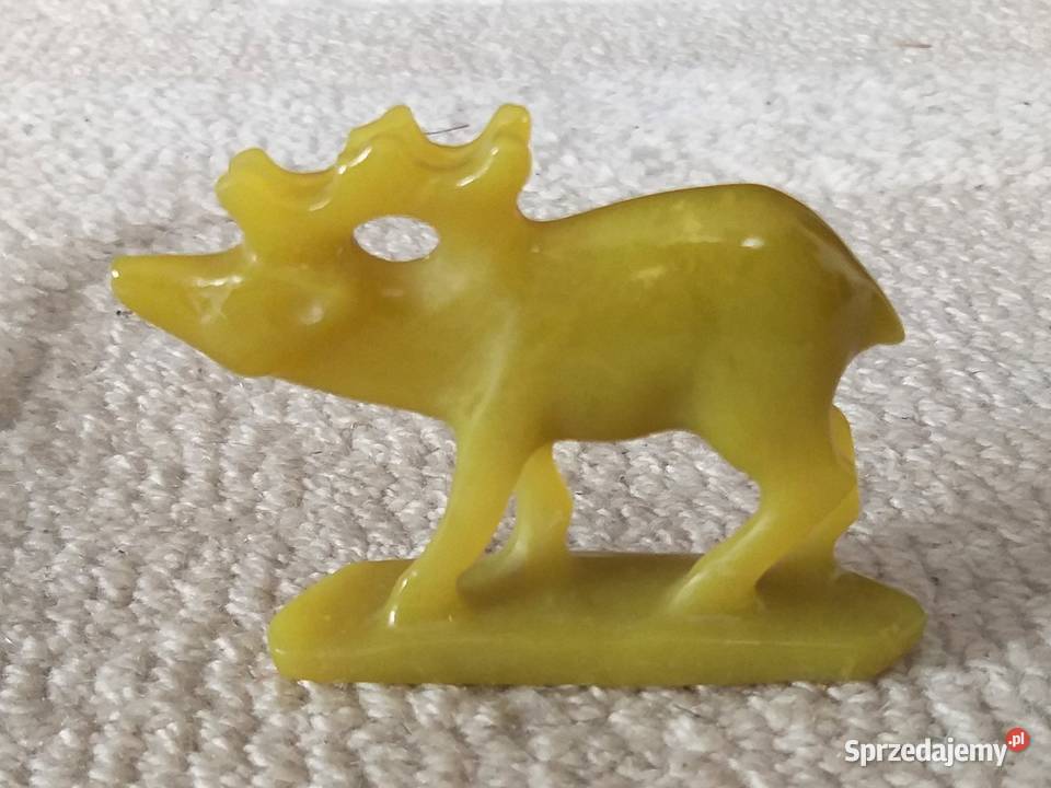 Figurka z jadeitu reniferjeleń mazowieckie Warszawa