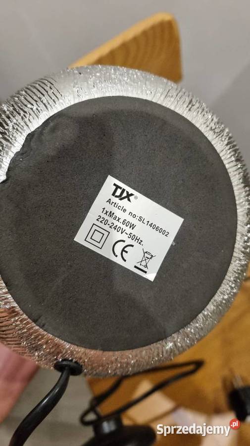 Lampa srebrna Lampy stołowe i nocne Zabrze